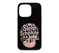 Custodia per iPhone 13 Pro My Sleep Schedule Is A Joke Notturno stanco -