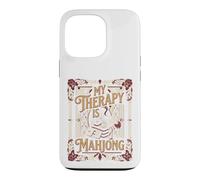 Custodia per iPhone 13 Pro My Therapy Is Mahjong Player Tile Game Art