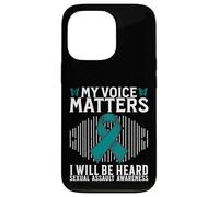 Custodia per iPhone 13 Pro My Voice Matters Support Sexual Assault Awareness Gifts