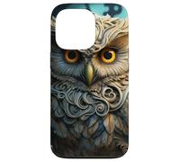 Custodia per iPhone 13 Pro Mystical Fantasy Owl - Magico bosco Steampunk Art