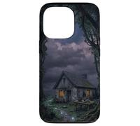 Custodia per iPhone 13 Pro Mystical Forest Cottage Dark Academia Cabina incantata