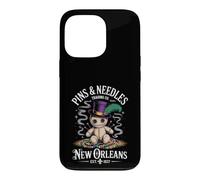 Custodia per iPhone 13 Pro Mystical Voodoo Doll New Orleans Pins and Needles Art