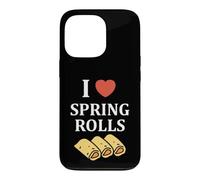 Custodia per iPhone 13 Pro Nem food funny simple quote I love spring rolls
