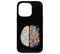 Custodia per iPhone 13 Pro neurologo, cervello, sinistra, e, destra, pensare, creatività, concetto