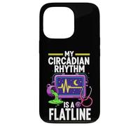 Custodia per iPhone 13 Pro Night Shift Nurse Circadian Rhythm Flatline Humor