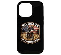 Custodia per iPhone 13 Pro No Roads No Problem Dirt Bike Rider Moto MX American