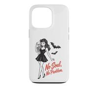 Custodia per iPhone 13 Pro No Soul No Problem Gothic Pin Up Skeleton Halloween