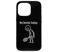 Custodia per iPhone 13 Pro No Tennis Today Funny Stickman Tennis Player Men Women Kids
