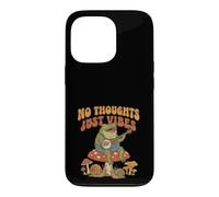 Custodia per iPhone 13 Pro No Thoughts Just Vibes Frog Mindfulness Meditation Mushroom