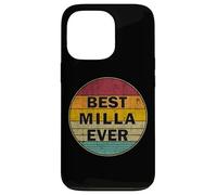 Custodia per iPhone 13 Pro Nome personalizzato Milla I love Milla Retro Vintage Style