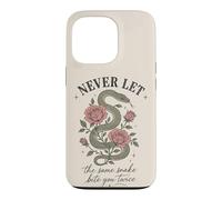 Custodia per iPhone 13 Pro Non lasciare mai che lo stesso serpente ti morda due volte rosa serpente