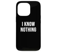 Custodia per iPhone 13 Pro Non so niente