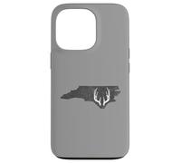 Custodia per iPhone 13 Pro North Carolina NC Deer Hunting Shed Antlers Design