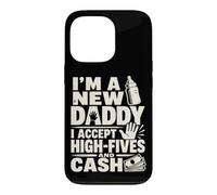 Custodia per iPhone 13 Pro Nuovo padre papà annuncio High Five umorismo