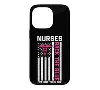 Custodia per iPhone 13 Pro Nurse Back The Blue I've Got Your Six American Flag