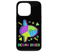Custodia per iPhone 13 Pro Ocean Disco Sunfish 80s Retro Mola Pattern