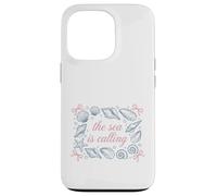 Custodia per iPhone 13 Pro Ocean Seashell Starfish Il mare chiama citazione