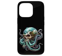 Custodia per iPhone 13 Pro Octopus Graphic Halloween Sea Creature Horror Kraken Skull