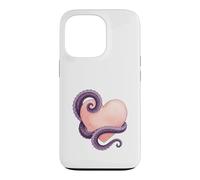 Custodia per iPhone 13 Pro Octopus Heart Tentacle Ocean Love Cute Octopus
