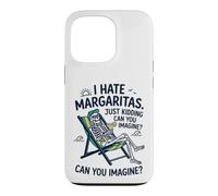 Custodia per iPhone 13 Pro Odio Margaritas Stavo scherzando Scheletro Humor spiaggia
