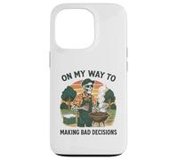 Custodia per iPhone 13 Pro "On My Way to Making Bad Decisions" - Divertente barbecue alla griglia