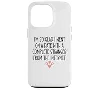 Custodia per iPhone 13 Pro Online Dating Anniversary Dating App Funny His Her Couples