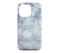 Custodia per iPhone 13 Pro Opera d'arte blu della Cattedrale Toscana