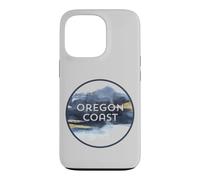 Custodia per iPhone 13 Pro Oregon Coast Pacific NW Vacation Souvenir Acquerello Design