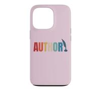 Custodia per iPhone 13 Pro Orgoglioso autore pubblicato mamma papà vintage poeta libro scrittore