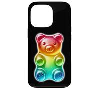 Custodia per iPhone 13 Pro Orsetto gommoso Candy Rainbow
