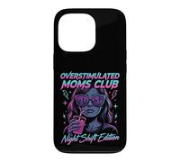 Custodia per iPhone 13 Pro Overstimulated Moms Club Retro Night Shift Edition Mama