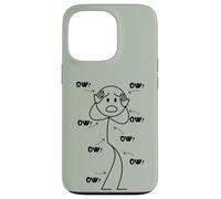 Custodia per iPhone 13 Pro Ow Ow Stick Character Figure Humor Chronic Pain Awareness
