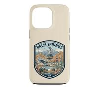 Custodia per iPhone 13 Pro Palm Springs California Deserto Viaggio Retro