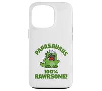 Custodia per iPhone 13 Pro Papa-saurus Funny Cute Dinosaur Family Titoli