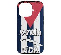 Custodia per iPhone 13 Pro Patria y Vida Cuban Flag Cuba Cuban Roots Black
