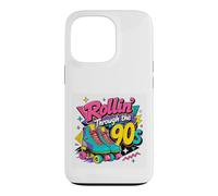 Custodia per iPhone 13 Pro Pattini a rotelle anni '90 regalo per lei nostalgia