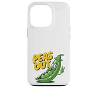 Custodia per iPhone 13 Pro Peas Out - Divertente gioco di parole a forma di pisello con scritta «Peas Out Giving Peace»