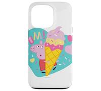 Custodia per iPhone 13 Pro Peppa Pig Yum Ice Cream