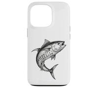 Custodia per iPhone 13 Pro Pescatore di pesce di tonno pinna gialla vintage pescatore