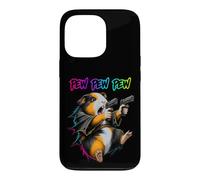 Custodia per iPhone 13 Pro Pew Pew Pew Divertente cavia Laser Blaster Cavy Animal Humor