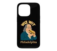 Custodia per iPhone 13 Pro Philly Cheesesteak Wiz Wit Benjamin Franklin Filadelfia