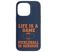 Custodia per iPhone 13 Pro Pickleball Life Is A Game Divertente Giocatore di paddle