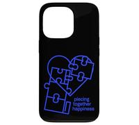 Custodia per iPhone 13 Pro Piece Together Happiness Puzzle Cuore Design