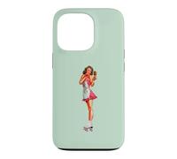 Custodia per iPhone 13 Pro Pin Up Girl Piuttosto Bruna Pattini A Rullo Gambe