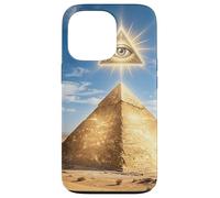 Custodia per iPhone 13 Pro Piramide mistica simbolo occhio deserto antico mistero grafico