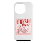 Custodia per iPhone 13 Pro Pizza Satan "Fresh Hell" Satan Occult Satanic Lucifer