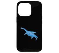 Custodia per iPhone 13 Pro Plesiosauro dinosauro subacqueo blu rettile marino