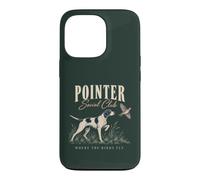 Custodia per iPhone 13 Pro Pointer Bird Caccia Cane Dove Gli Uccelli Volano