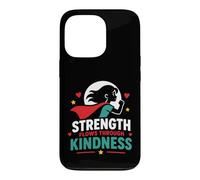 Custodia per iPhone 13 Pro Positive Quote woman Strength Flows Through Kindness