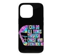 Custodia per iPhone 13 Pro Posso fare tutte le cose attraverso Christ Christian Softball